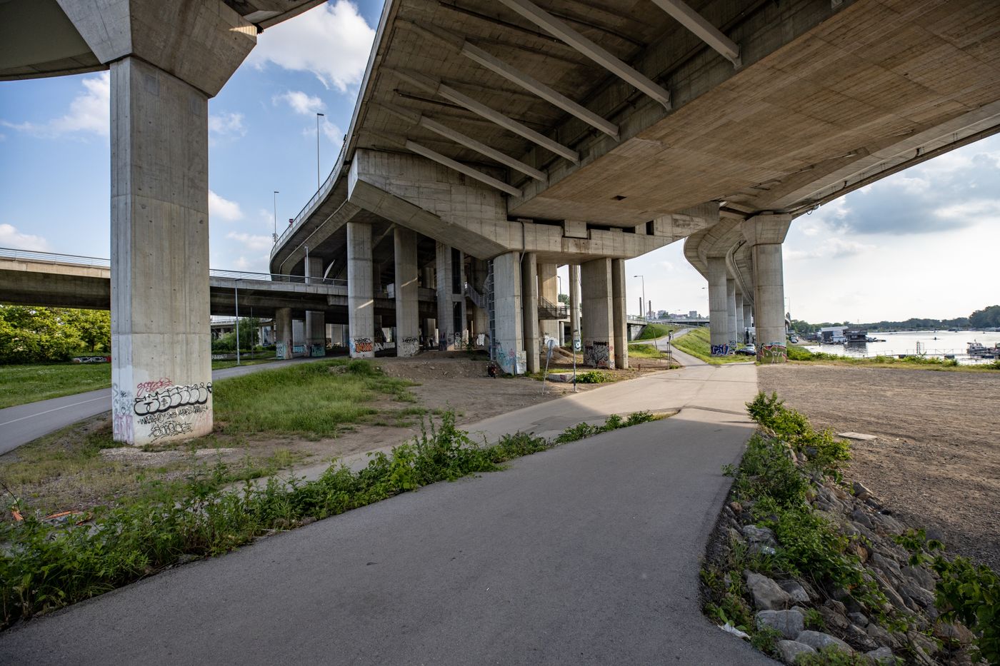 Concrete underpass (illustrative)